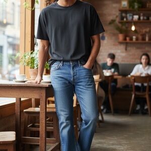 Levi's Men's Straight Jeans in Mid Blue